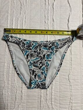 Patagonia Floral Black, White & Teal Bikini Bottom